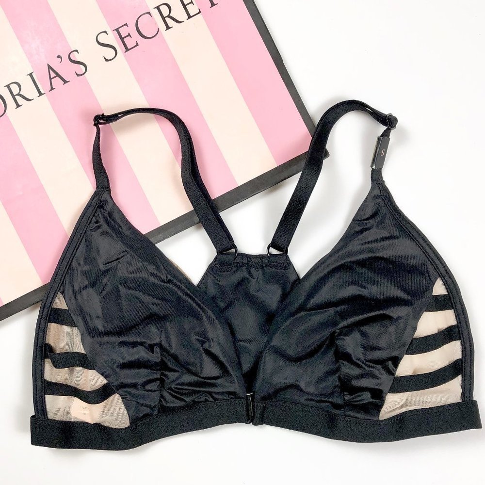 2/$30 Victoria’s Secret Satin Front-Close Bralette Bra
